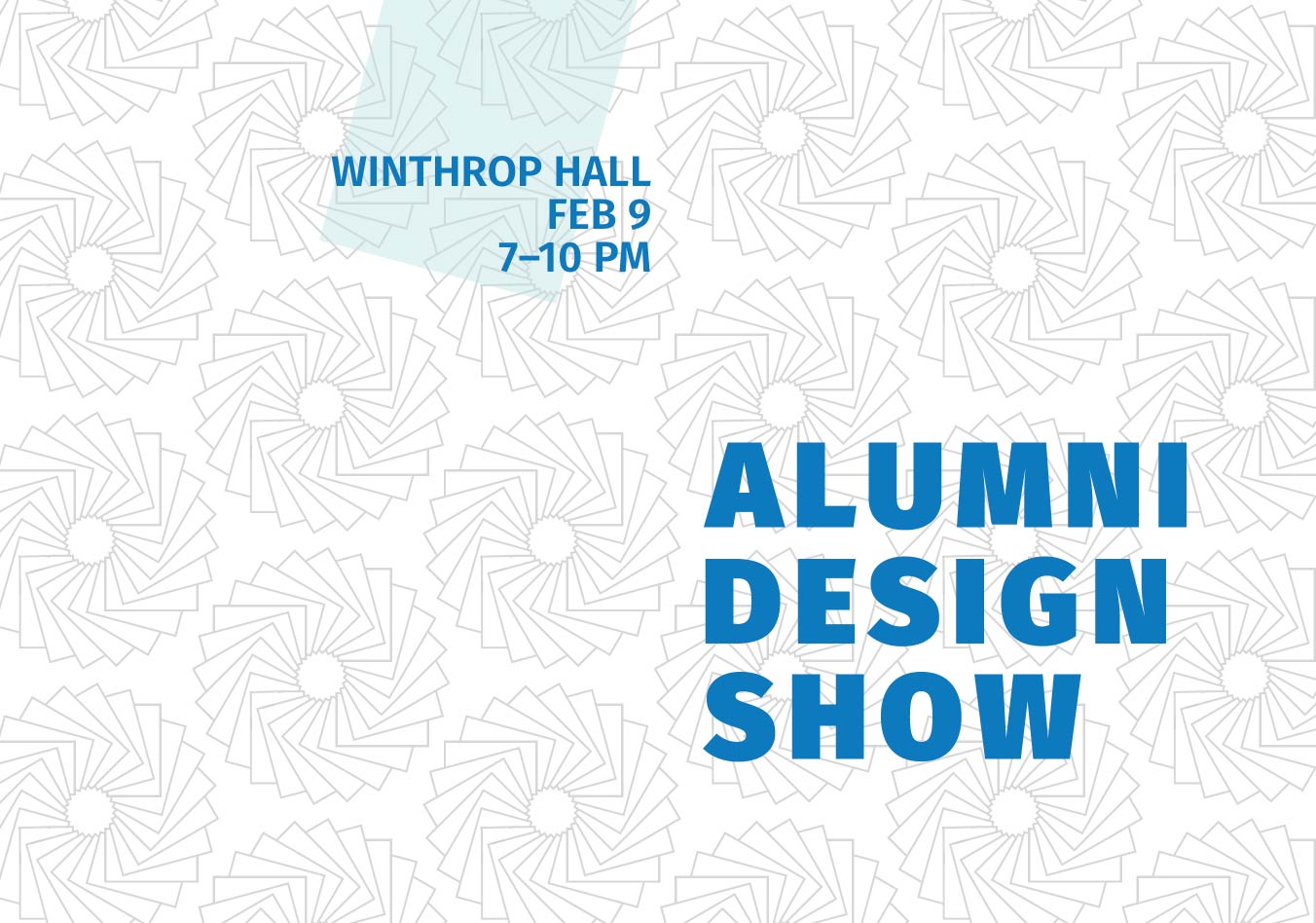 Alumni Design Show Flyer