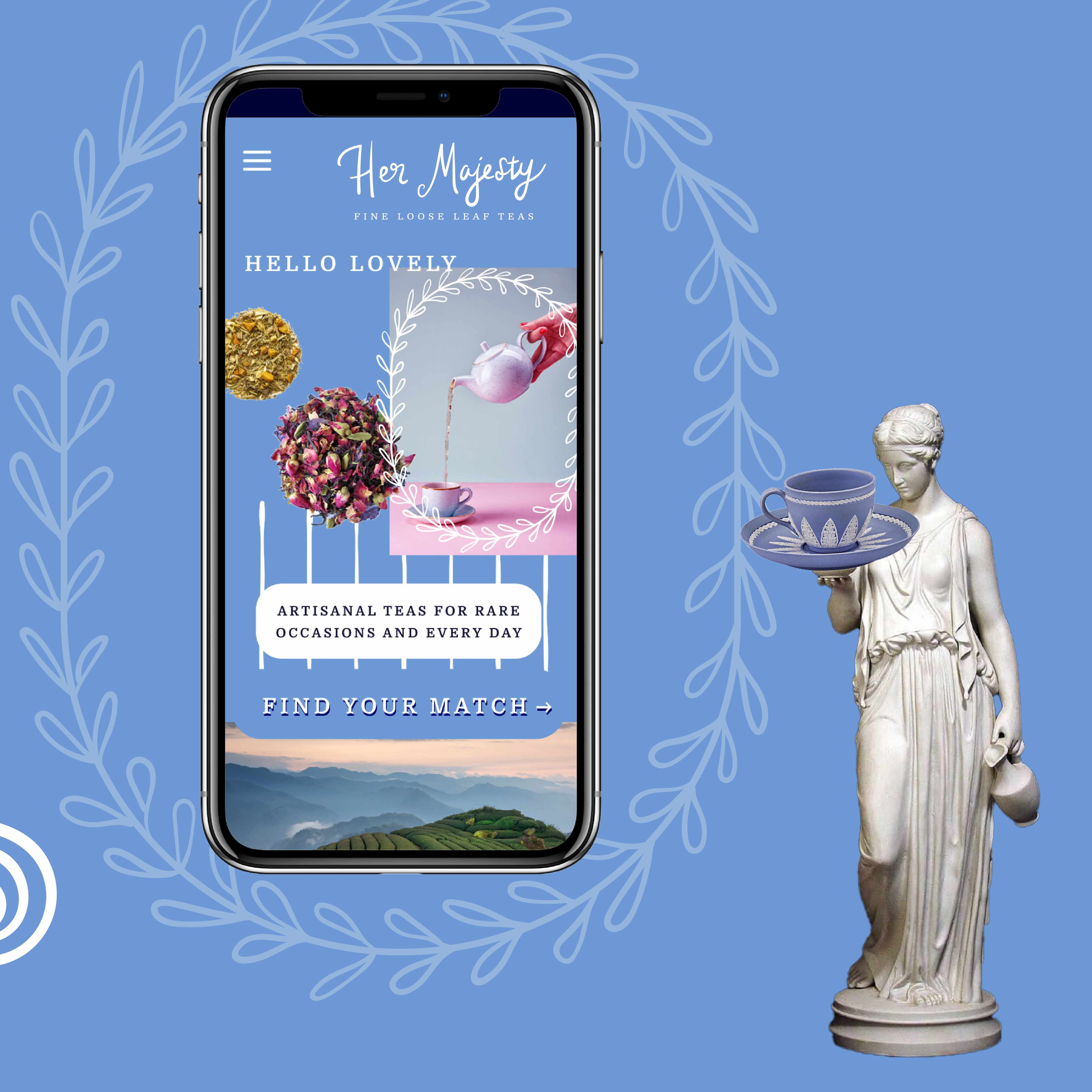 Her Majesty Teas iPhone UI