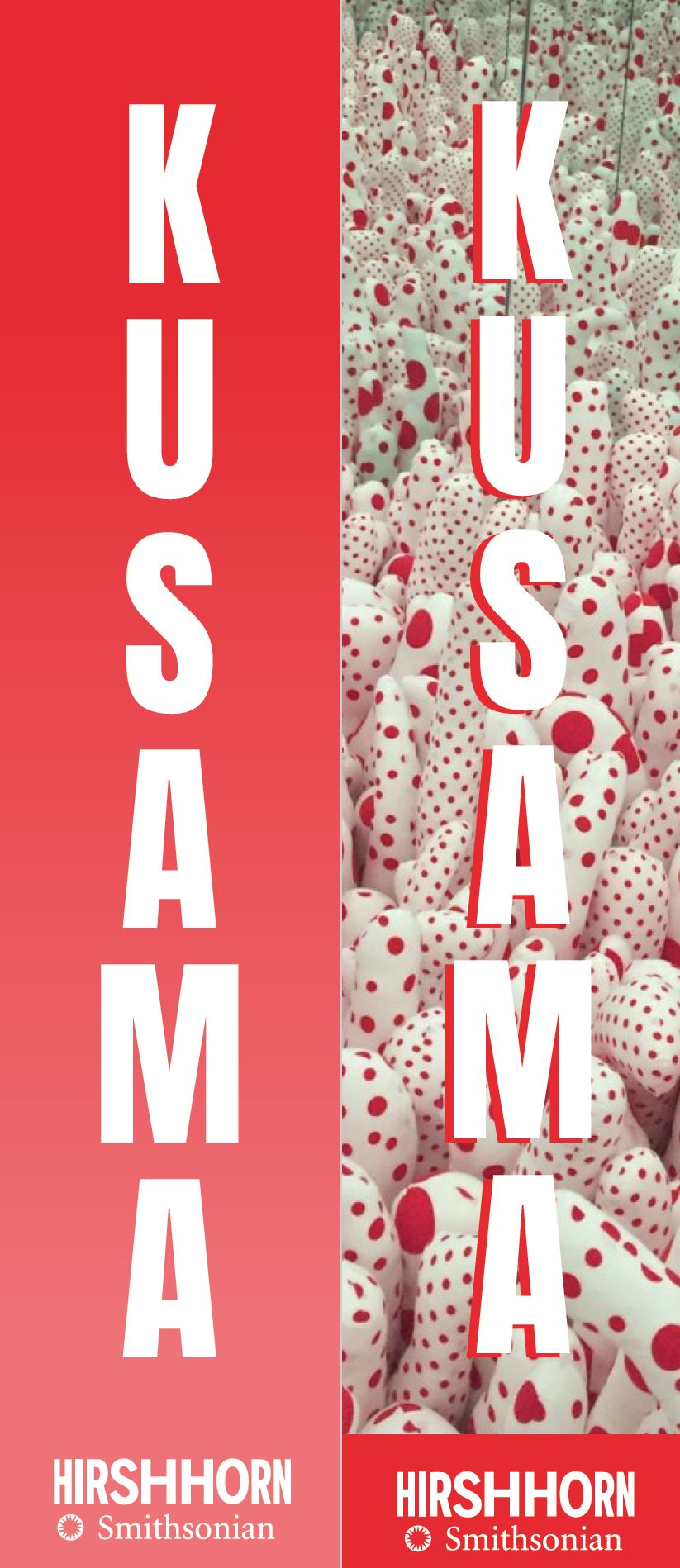 Yayoi Kusama Exhibit Banner