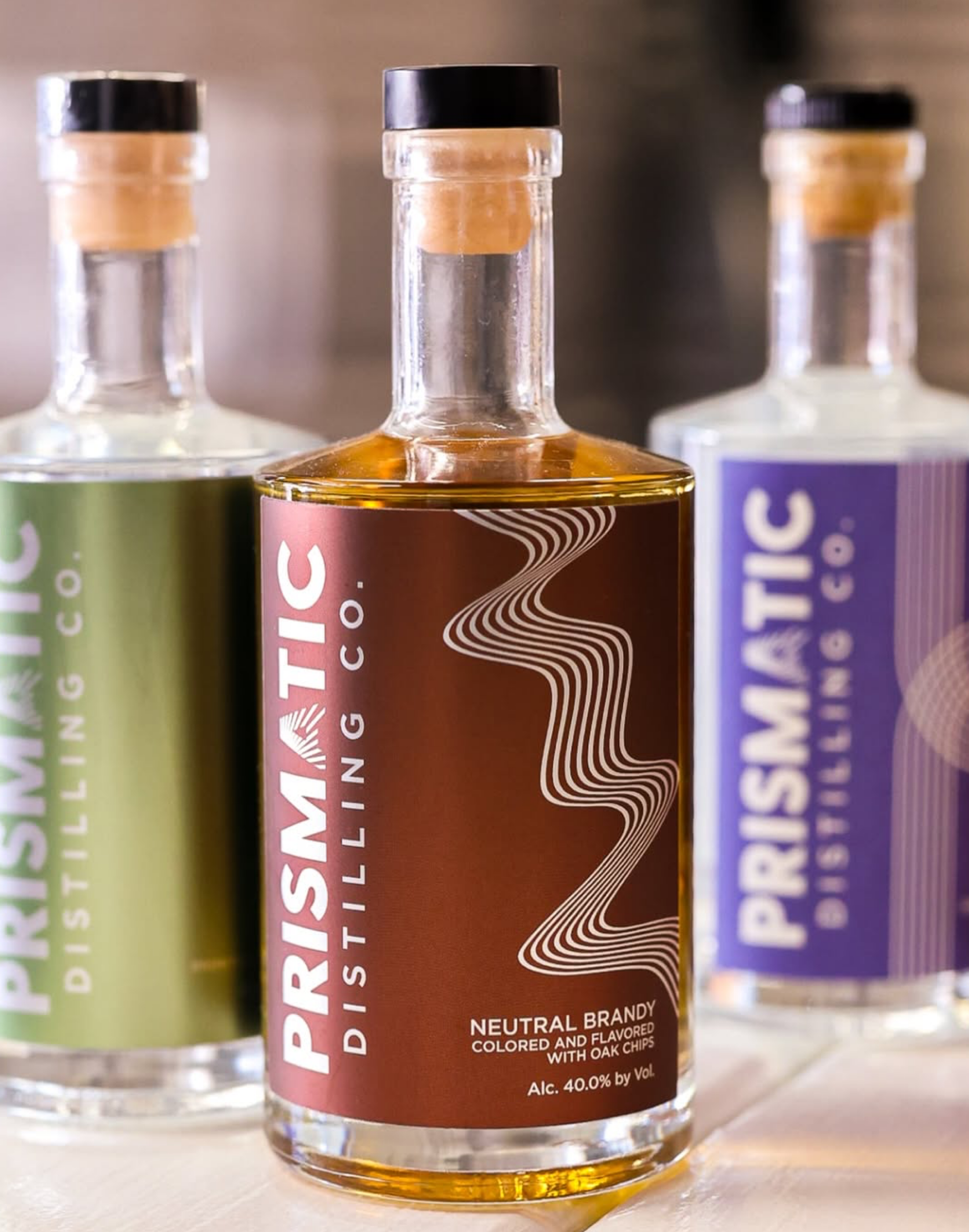 Prismatic Distilling Logo and Package Design