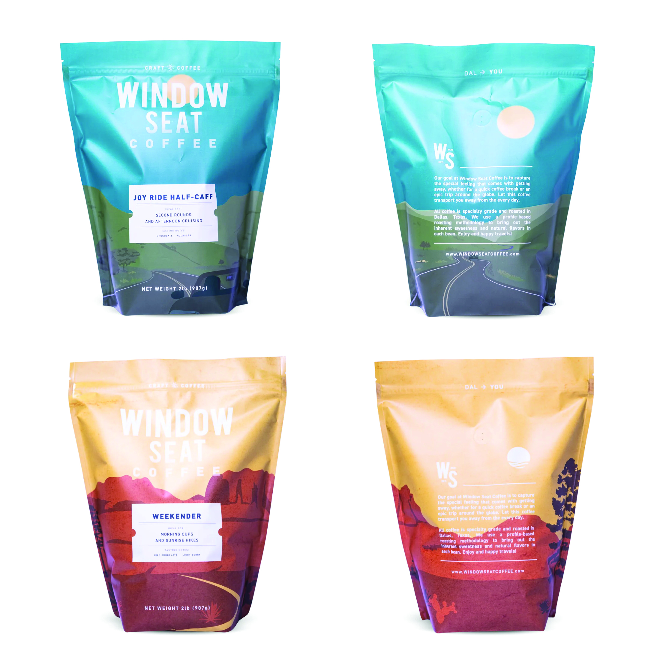 Window Seat Coffee Packaging